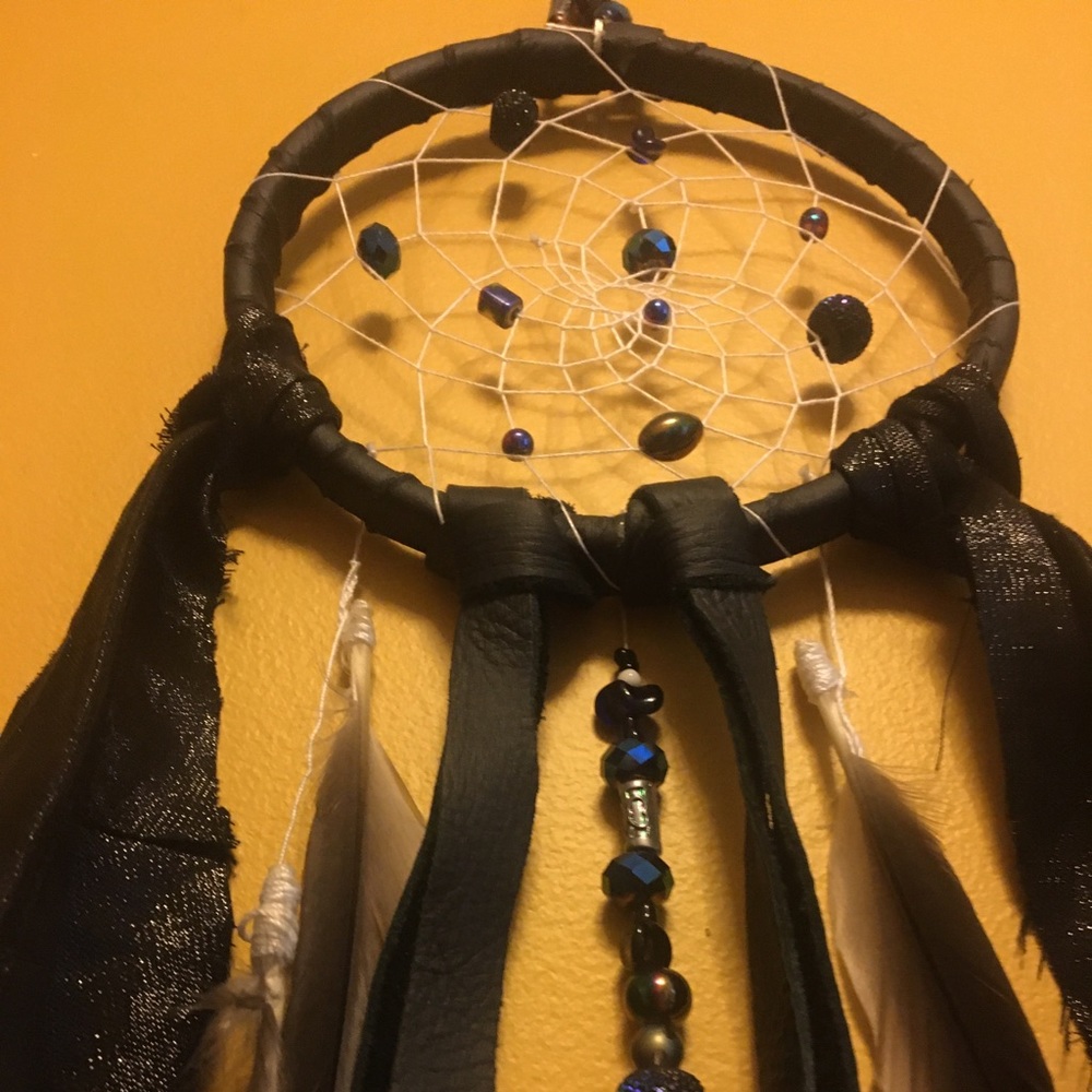 Black leather Dreamcatcher